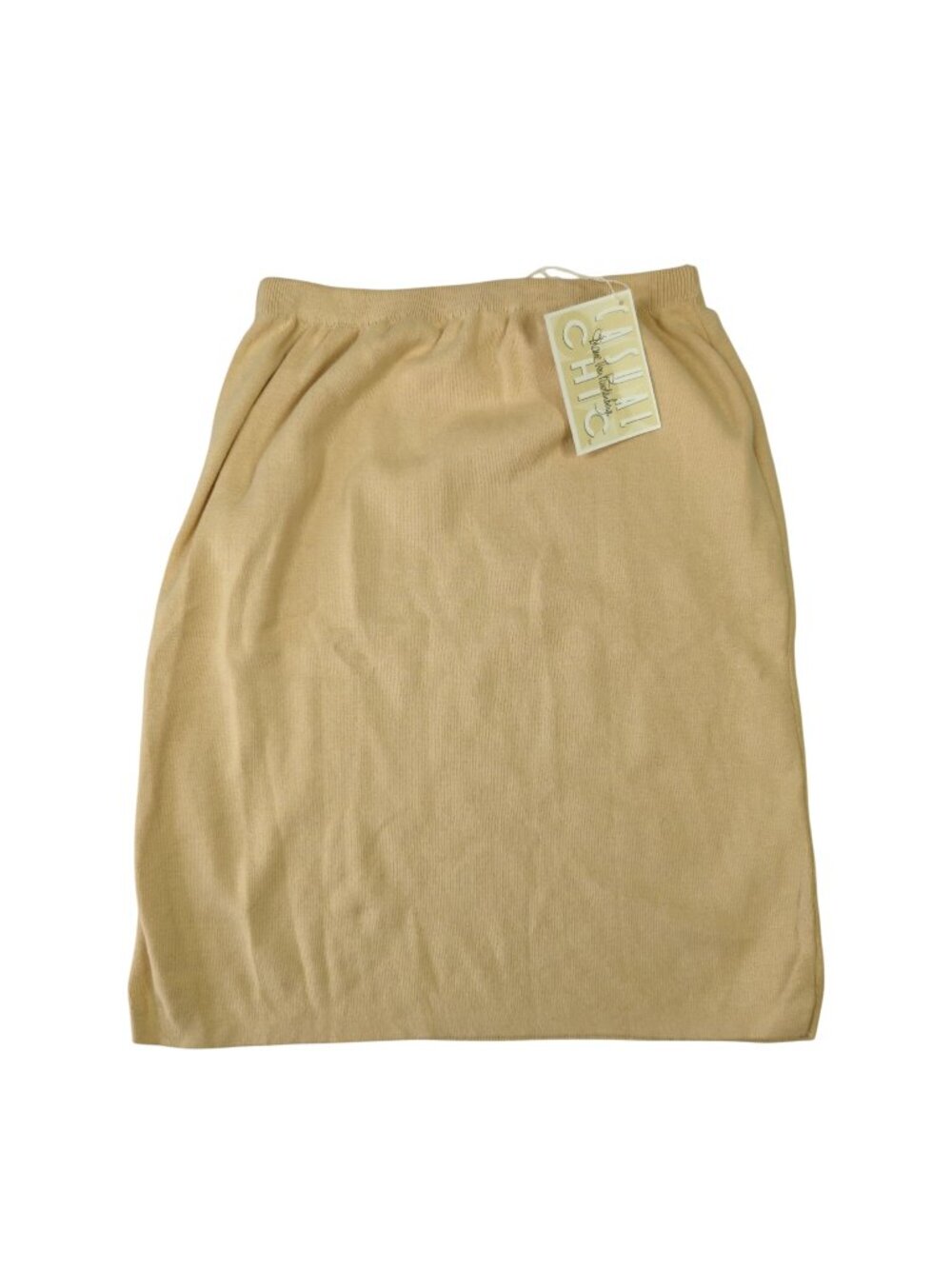 Diane Von Furstenberg Vintage Knit Tan Skirt, Women's Medium